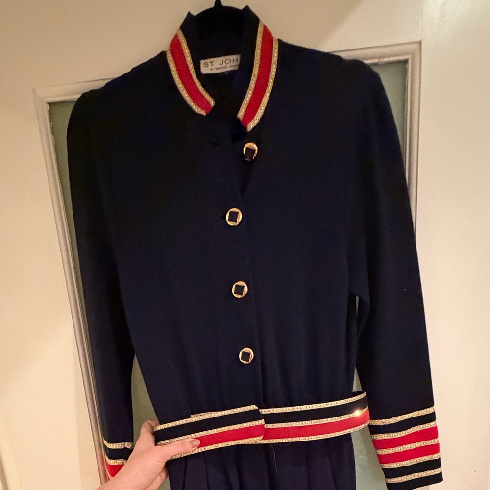 VINTAGE St. John Knit jumpsuit with belt